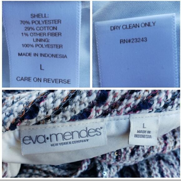 Eva Mendes Tweed Long Sleeved Dress - Picture 9 of 12